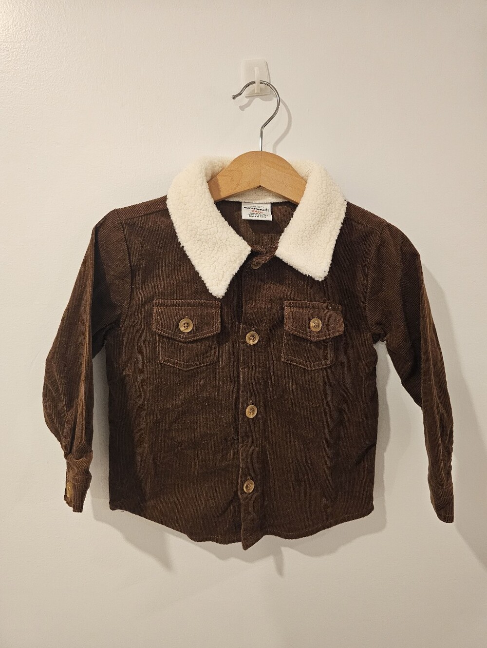🧸2/20$ Petit Lem Mini Threads Corduroy Jacket Brown Size 24M Baby Boy